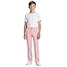 11-12 Years Boys Chino Pants School Uniform Stretch Straight Fit Flat-Front High Rise Elastic Waisted Youth Trousers Pink