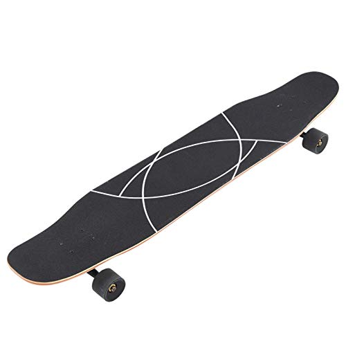 VGEBY Longboard Skateboard for Teenagers 46-inch Skating Dance Board Non-Slip Wear-Resistant Longboard Skateboard Sportinggoods Electric Car Scooter