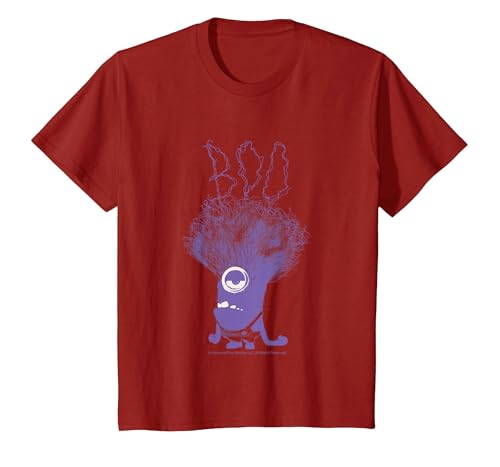 Minions Haloween Merch Designs Boo Fun Art T-Shirt, Youth, Cranberry Red, 2T
