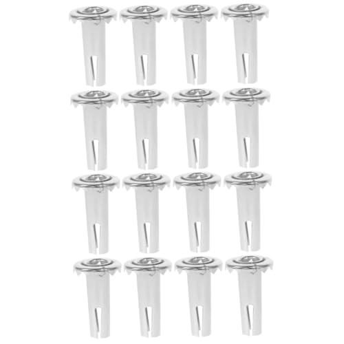 FELTECHELECTR 16pcs Metal Caster Inserts for Stem Casters Mounting Sockets for Furniture Wheels Easy Installation Secure Connection for Chairs and Carts