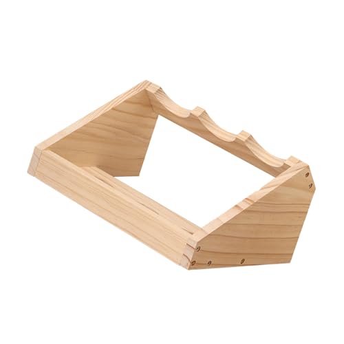 Soporte para vino de pino 3 botellas miniatura 3