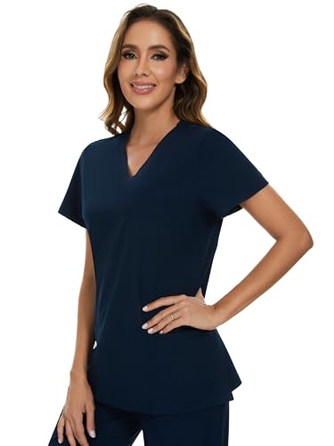 image for COZYFIT Scrubs for Women Set - Stretch V-Neck Scrub Top & Jogger Pant 