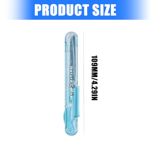Rounded Tip Scissors for Paper Cutting, Stainless Steel Cutting Edges and ABS Handle for Classroom Use Daily School Paper Scissors Classroom Rounded Tip Cutter Compact Carry Card Making - Image 3