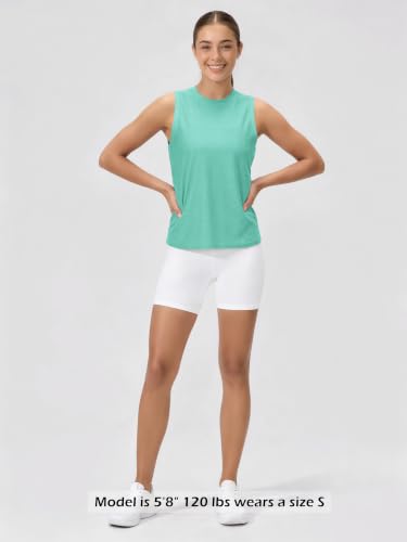 Image of ODODOS Women's Performance Tank Ultra Soft odSTRATUM Tech Sleeveless Tee Shirts High Crew Neck Pullover Top