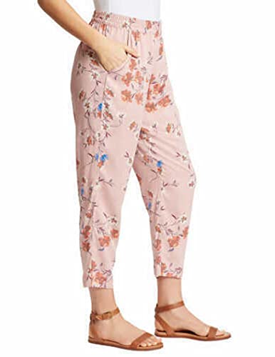 Jessica Simpson Women's Cadie Soft Pants (XXL, Pink Floral)2