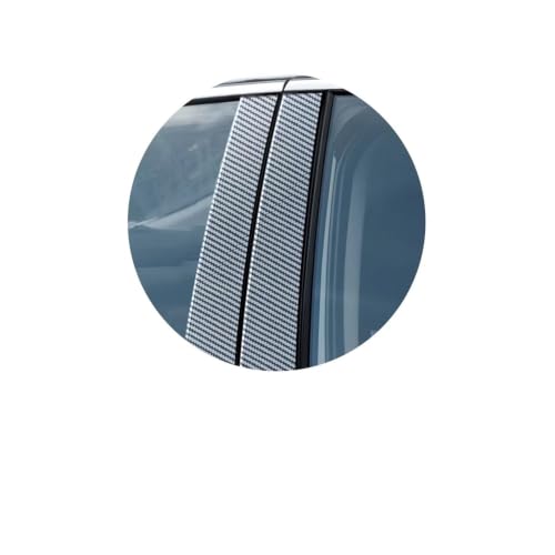 Garniture pilier Kia Stonic 2018-2022 protecteur de fenêtre carbone argent