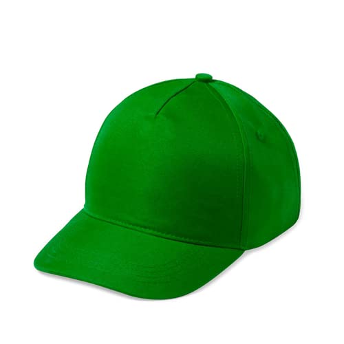Generico Cappellino a 5 Pannelli Visiera Baseball da Uomo Donna Basico Cappello Berretto (Verde)