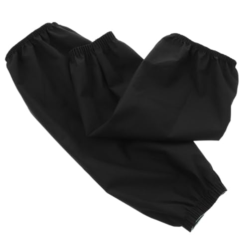 Homoyoyo 2 Piezas manga impermeable extra delantales de pintura para adultos más cálido casa mangas de trabajo mangas del brazo cubre protector de mangas de brazo lona alquitranada Black