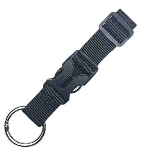 KJOET 荷物ストラップ ジャケットホルダー トラベルストラップ 手荷物連結バンド 1本セット 旅行便利グッズ 多目的 調整可能 両手解放 衣類/帽子/枕/ジャケット用 旅行用品 旅行用アクセサリー (ブラック)