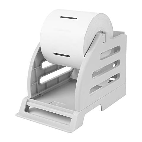 Meihengtong Label Holder for Rolls and Fan-Fold 4x6 4x4 Labels - Desktop Label Printer Accessory Cover