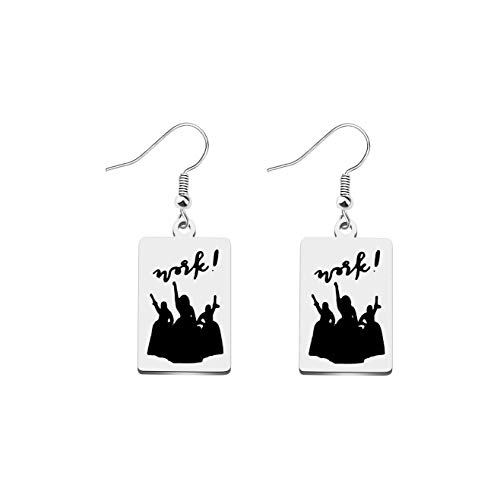 ENSIANTH TV Shows Inspired Gift Work! Earrings Musical Jewelry Musical Theatre Actor Actress Gifts Drama Theatre Gift