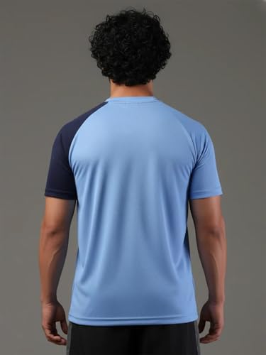 Image of CHKOKKO Gym Tshirt for Men Workout Regular Fit Sports Activewear Man Tshirts with Round Crew Neck and Half Sleeves for Yoga Running&Outdoor Activities