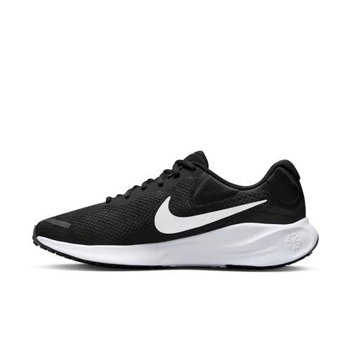 Nike Revolution 7 Straßenlaufschuh für Herren, Black/White, FB2207-001, 49.5 EU (15 US)