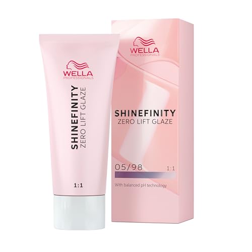 Wella Professionals Shinefinity Glaze – Haarschonende Tönung – demi-permanent, pH-neutral & ohne Ammoniak - Für natürlichen Glanz bis zu 20 Haarwäschen – vegan – 05/98 Cool Steel Orchid – 60ml