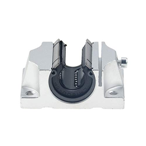 zxxin-Linearführungen, 16mm linearer Kugellager-Stützblock CNC-Router, für 3D-Druckerteile Linearschiene, TBR25UU TBR30UU, dauerhaft (Color : Silver, Guide Length : 2pcs TBR16UU)