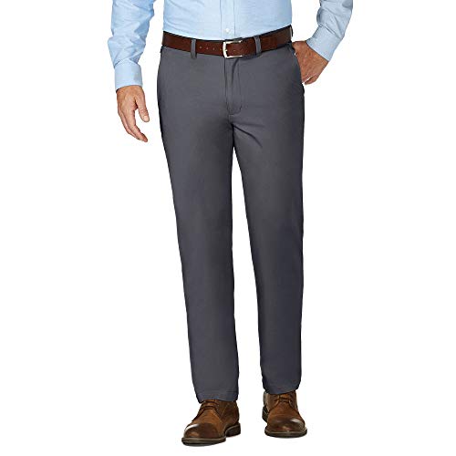 J.M. Haggar Men's Luxury Comfort Slim Fit Stretch Chino Pant