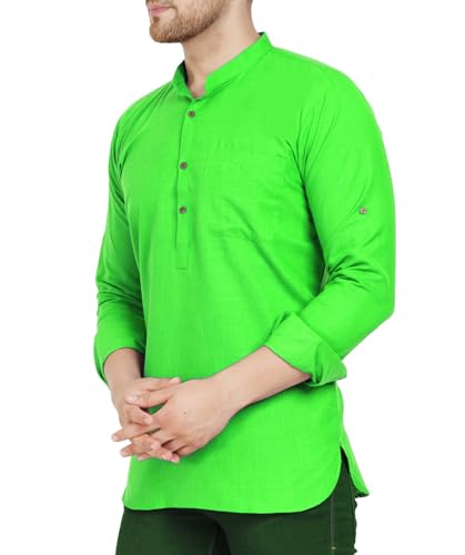 Image of Men's Cotton Short Kurta