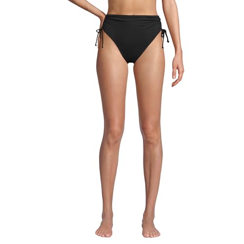 Lands' End Women's Chlorine Resistant Adjustable High Waisted Bikini Swim Bottoms
