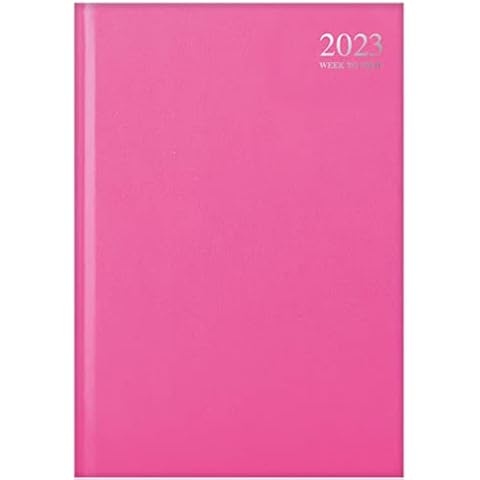 2023 diary A5 week to view - Pastel PINK Cover