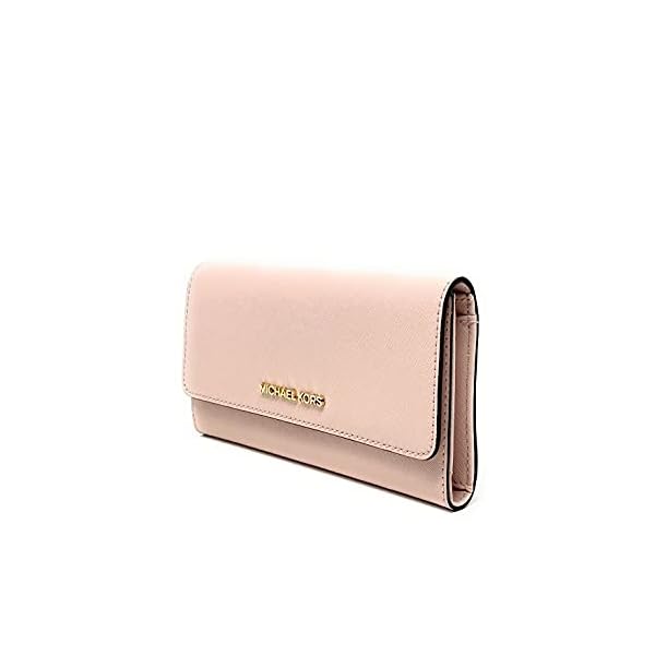 Michael Kors Women's Jet Set Travel Large Trifold Wallet In Powder blush � - Image 3