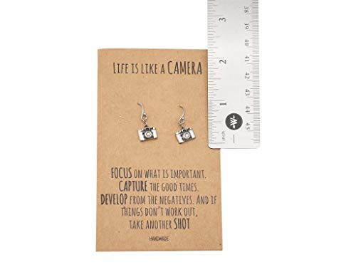 Quan Jewelry Cute Vintage Camera Miniature Jewelry For Women, Photography Gifts (Earrings) #TOP4