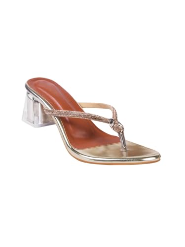Image of SilverArrow womens Velmo Fashion Sandals|Block Heel Sandals With Open Back|Fusion Wear