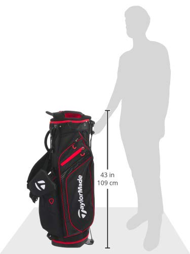 テーラーメイド(TAYLOR MADE) キャリーライト 4WAY スタンドバッグ ブラック/レッド Men's 21SS N78449 6枚目