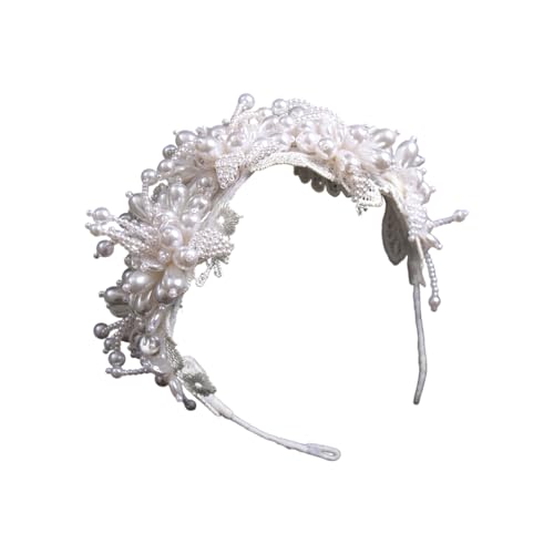 Diademas de perlas para novia y tocados modernos de fiesta de diseño elegante