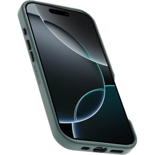 Image of OtterBox iPhone 16 Pro Symmetry Series Cactus Leather for MagSafe - Sagebrush Green - Ultra-Thin, Sleek iPhone Case, Premium iPhone Case, MagSafe Compatible