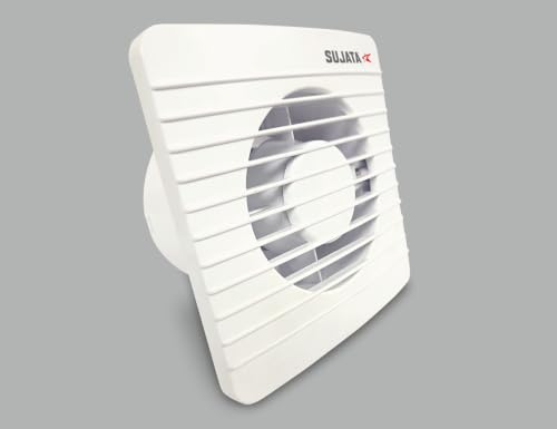 Sujata 4 Inch (Sweep Size) Premium Exhaust Fan for Kitchen, Bathroom & Office | 2 Years Warranty | 100MM High Speed Exhaust Fan,2600 RPM,100% Copper W