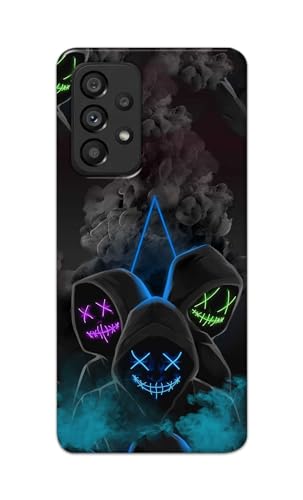Image of PRINTFIDAA Printed Hard Back Cover Case for Samsung Galaxy A53 5G Back Cover (Mask Man) -112