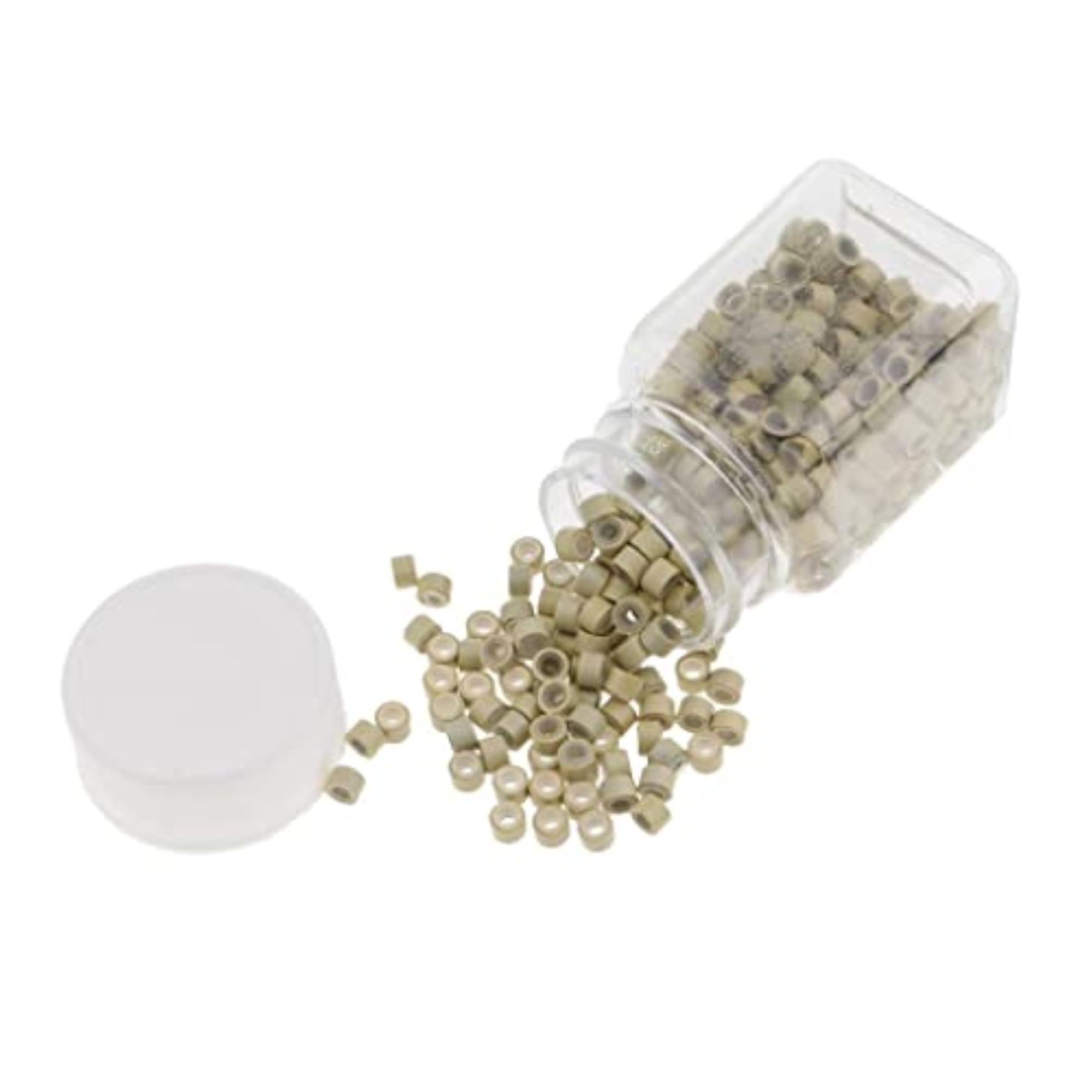 LOSA Silicone Micro Rings Links Crimp Beads for Hair Extensions