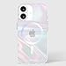Case-Mate Soap Bubble iPhone 16 Case [Compatible with MagSafe] - Stylish Phone Case with 12ft Drop Protection - Premium Magnetic Cover for iPhone 16 - Iridescent