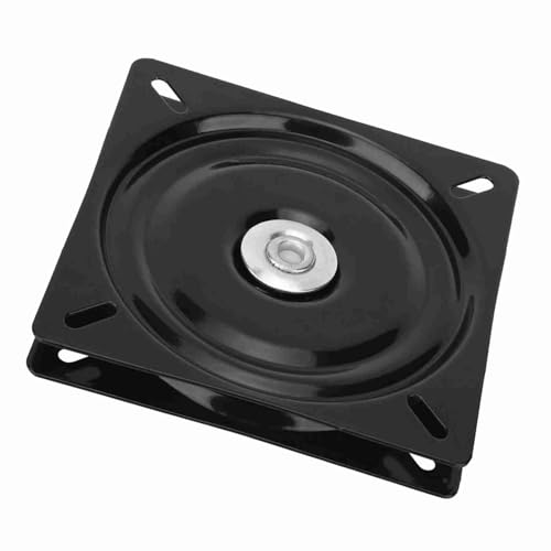 ANGGREK Black Heavy Duty Seat Swivel, Chair Turntable, Thickened for Bar Stool Chair Living Room Kitchen (6 inches-Full Beads Thick)