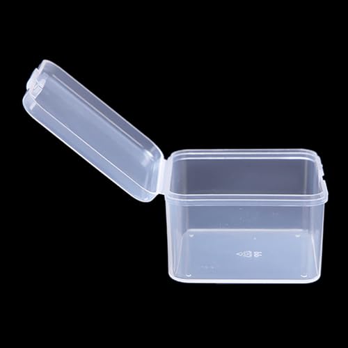 Image of 24 Pcs Square Bead Organizers (2.09 x 2.09 x1.42 inch) - Clear Plastic Beads Storage Containers Box for Jewelry Findings and Art Supplies