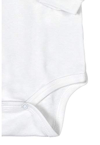 Body Manga Longa Básico, Up Baby, Bebê unissex, Branco Especial, P
