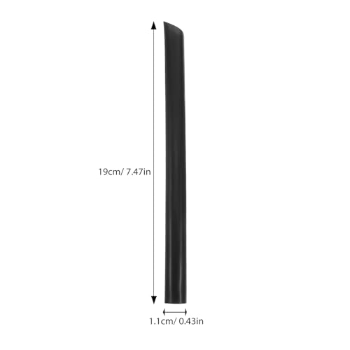 100 pitillos desechables negros 19 cm diámetro 11 mm miniatura 2