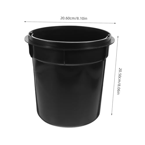 Bote de basura portátil de plástico 5L OUNONA miniatura 2