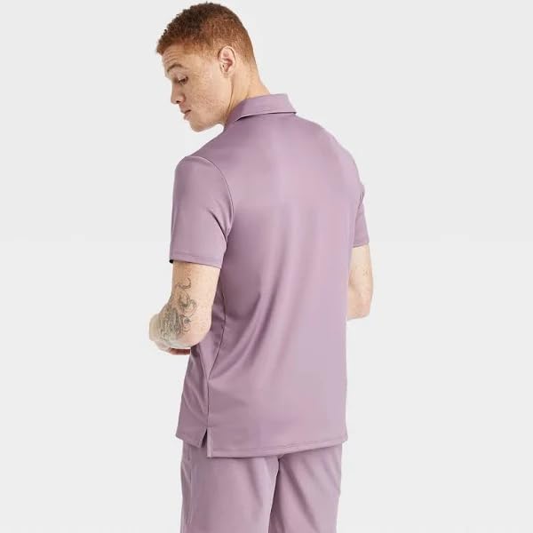 All in Motion Men's Chest Striped Polo Shirt -3