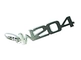 2mm x 15mm x 81mm DisagrEE Schlüsselanhänger W204 - Hochwertiger Edelstahl gebürstet