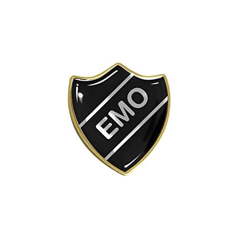 Capricornone Emo Gel Domed School Shield Badge (Silver Text) Cover