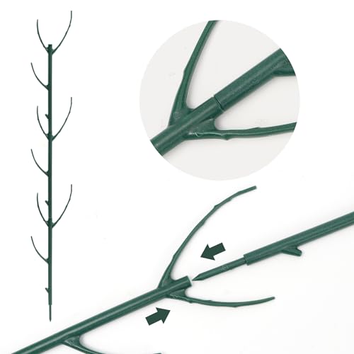 Stackable Twig, 5 Pack Plant Support Frame & Plant Cage Support Rings for Sphagnum, Twig Trellis for Indoor Outdoor Plants Potted Plants Flower Other Climbing Plants