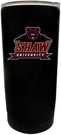 Shaw University Black Insulated Stainless Steel Tumbler Glossy brushed finish Officially Licensed Collegiate Product