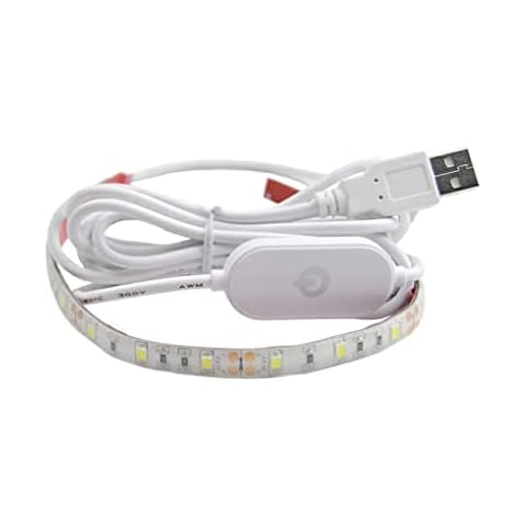 eexuujkl 6500K LED Strip Light with Touch Dimmer Cover