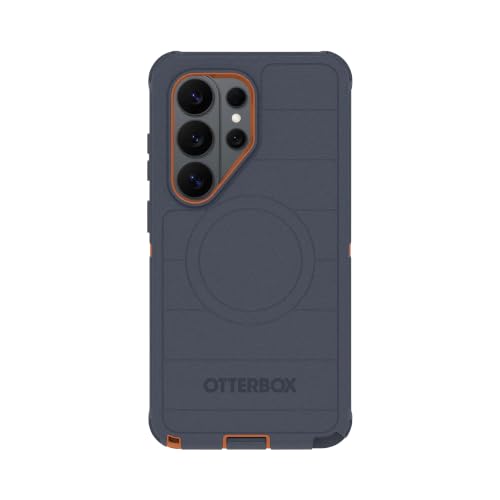 Image of OtterBox Samsung Galaxy S26 Ultra (Only) - Defender Series Case - Navy Canyon (Blue & Orange) - Tough - Rugged & Durable - Samsung Galaxy Phone Case with Magnets