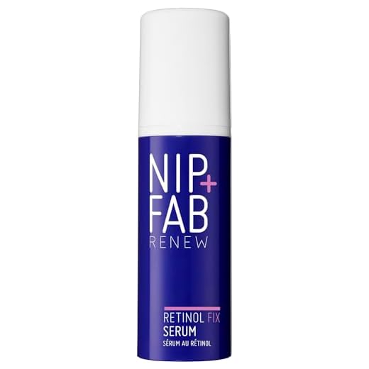 Nip + Fab Retinol Fix Gesichtsserum Extreme – 3 % Retinol-Komplex, Davon 0,3 % Verkapseltes Retinol – Anti-Aging Gegen Falten & Poren Serum – Hauterneuernd & Glättend, Vegan, 50 ml