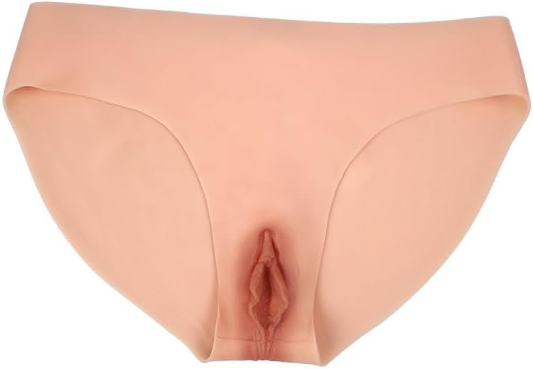 BINOT Silicone Fake Vagina Panties Short Triangle Can Pee and Inserted for Drag Queen Crossdresser Transgender,Colour 1,upgraded version