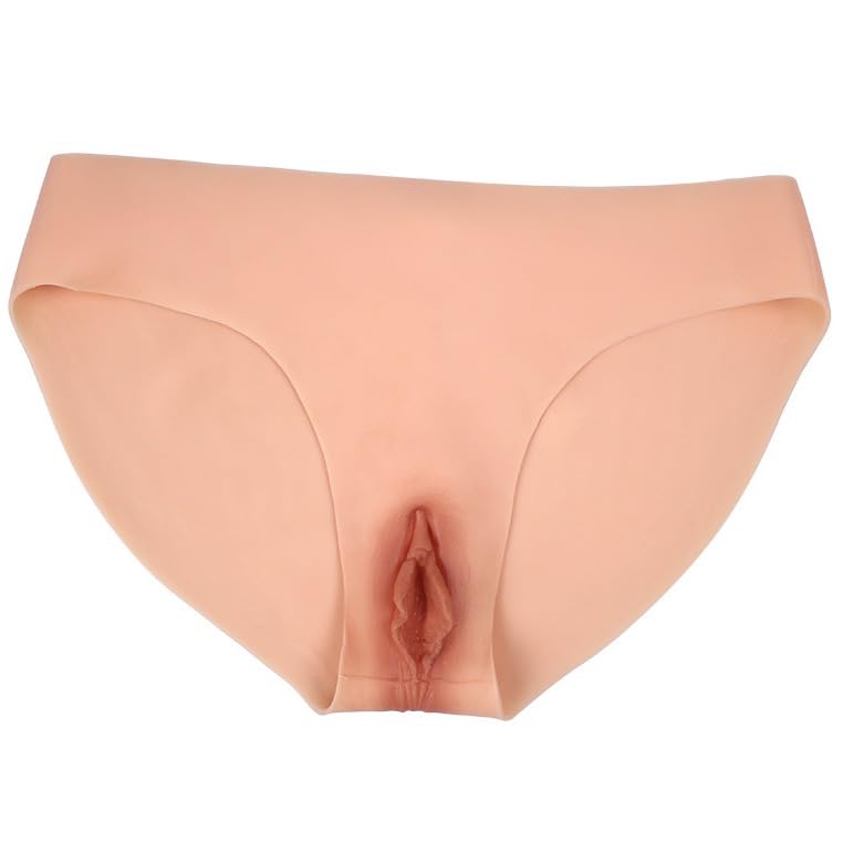 BINOT Silicone Fake Vagina Panties Short Triangle Can Pee and Inserted for Drag Queen Crossdresser Transgender,Colour 1,upgraded version