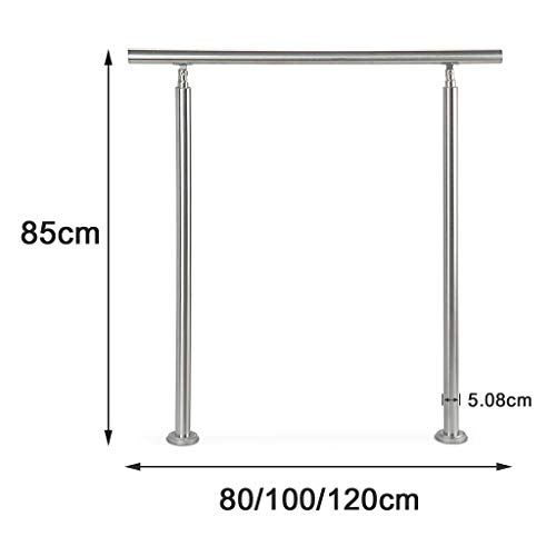 Rambarde d'escalier inox au design minimaliste sans traverse et finition brossée - 3