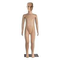 SHAREWIN Child Mannequin Full Body Adjustable Mannequin Torso Kid Dress Form Realistic Adjustable Detachable Manikin Body Display with Metal Base for Children 43.3 Inches